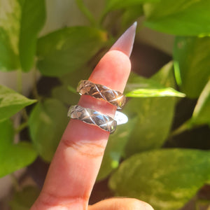 Diamond Cut Stainless Steel Ring